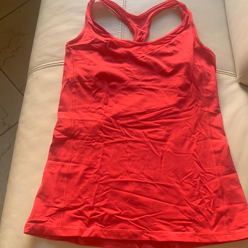 Lululemon power pink tank top size 4